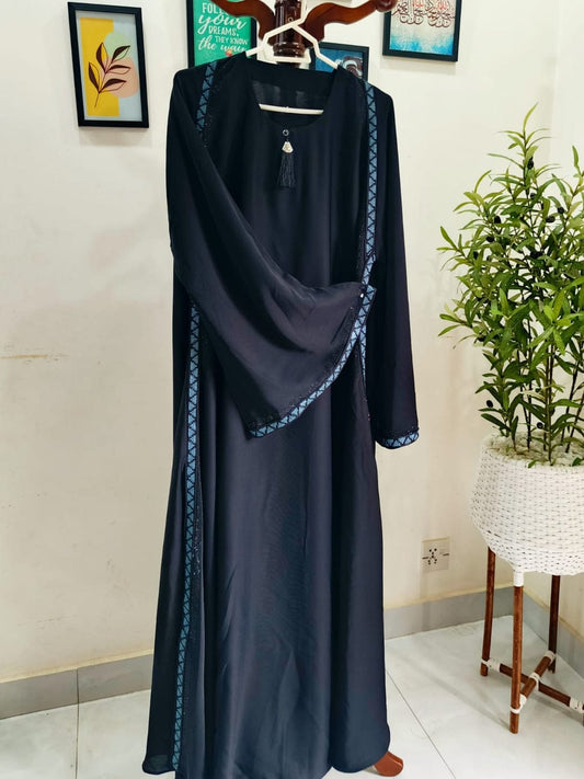 Abaya - Blue Strip
