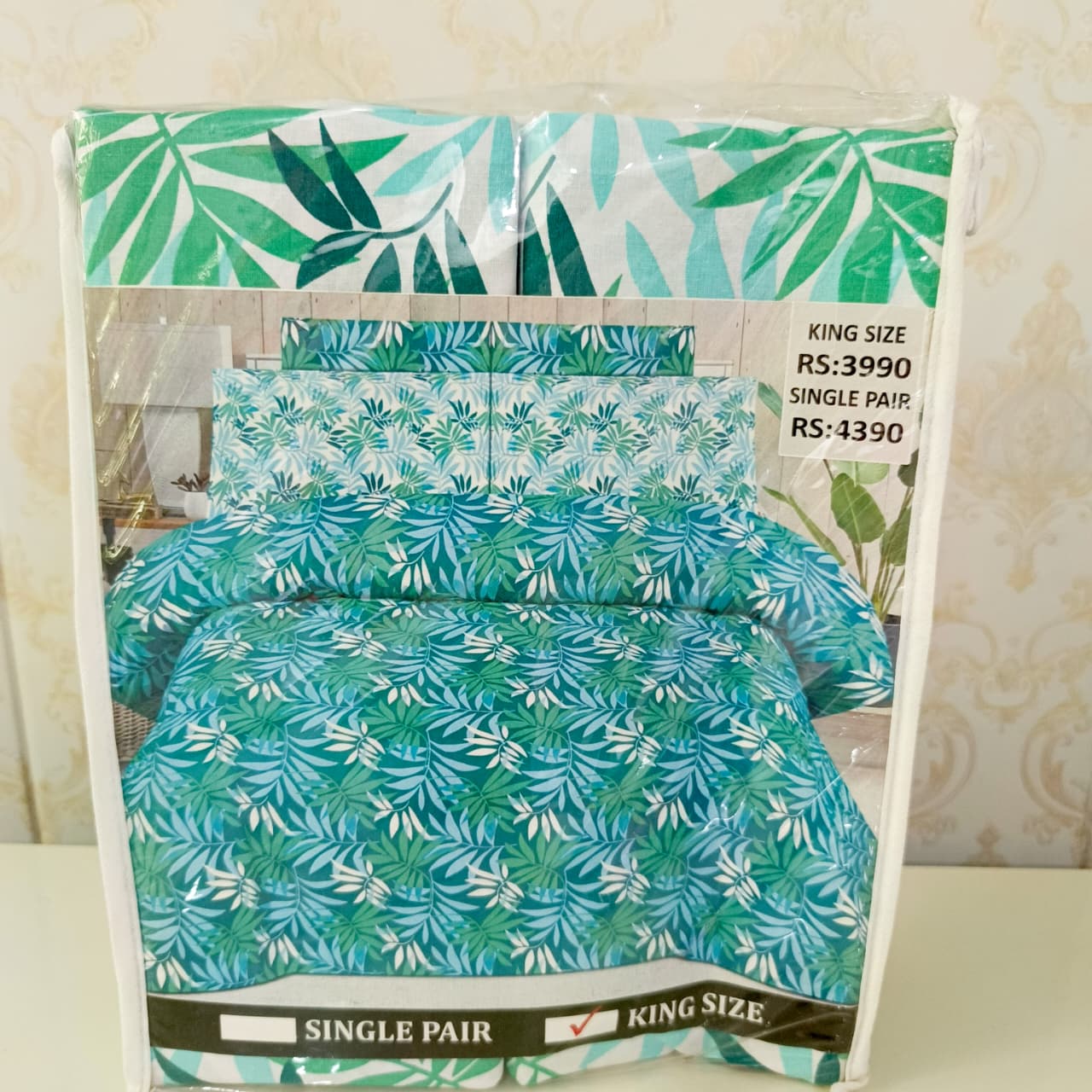 Premium Cotton King-Size Bedsheet