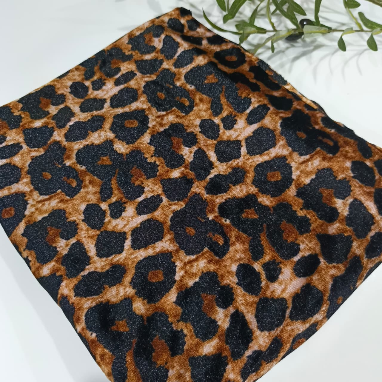 Velvet Imported Fabric- Cheetah Print