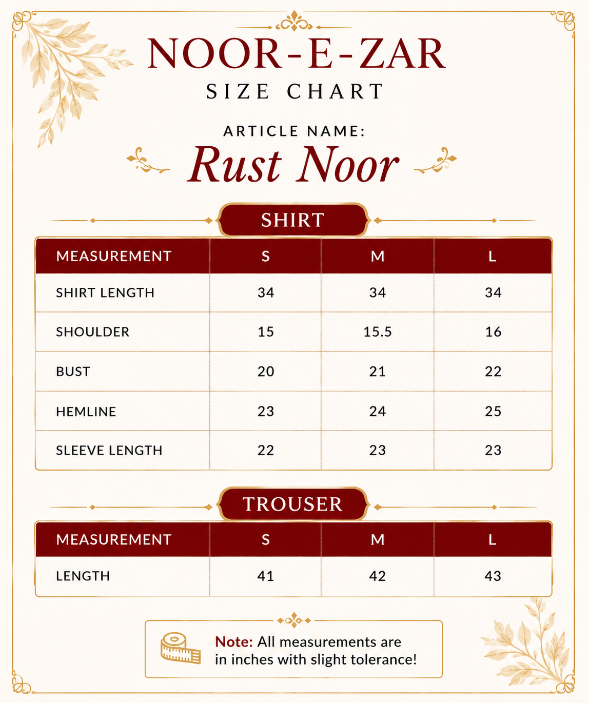 Zar - Rust Noor Premium Embroidered 3 Piece Suit | Luxury Wedding & Festive Wear Pakistan