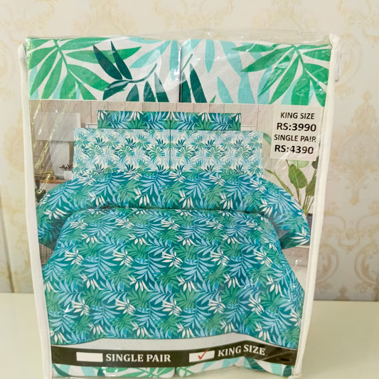 Premium Cotton King-Size Bedsheet