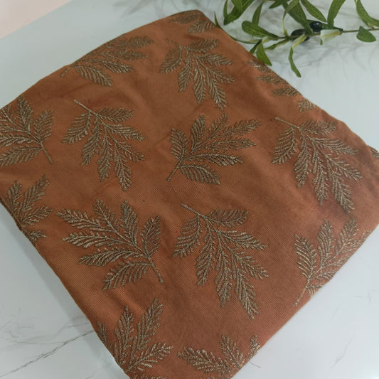 Embroidered Corduroy 2-Piece Suit