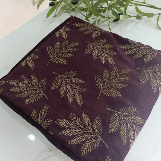 Embroidered Corduroy 2-Piece Suit