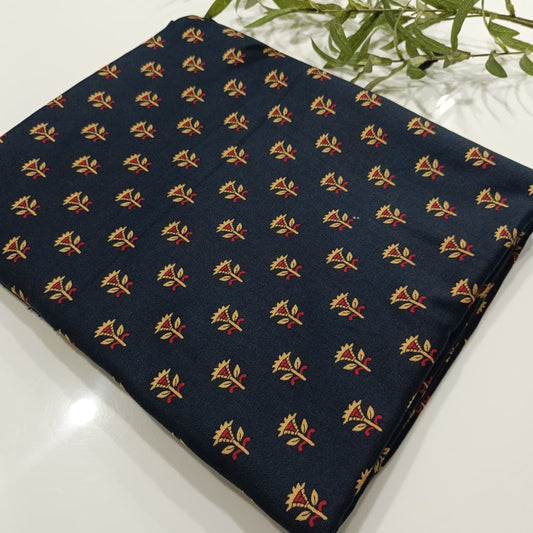 Pashmina Fabric Navy Blue - Luxury Winter Collection