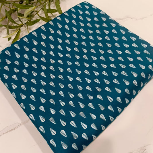 Heater Wool Fabric Imported (Cyan Pine) – Soft Wool Material for Winter Dresses