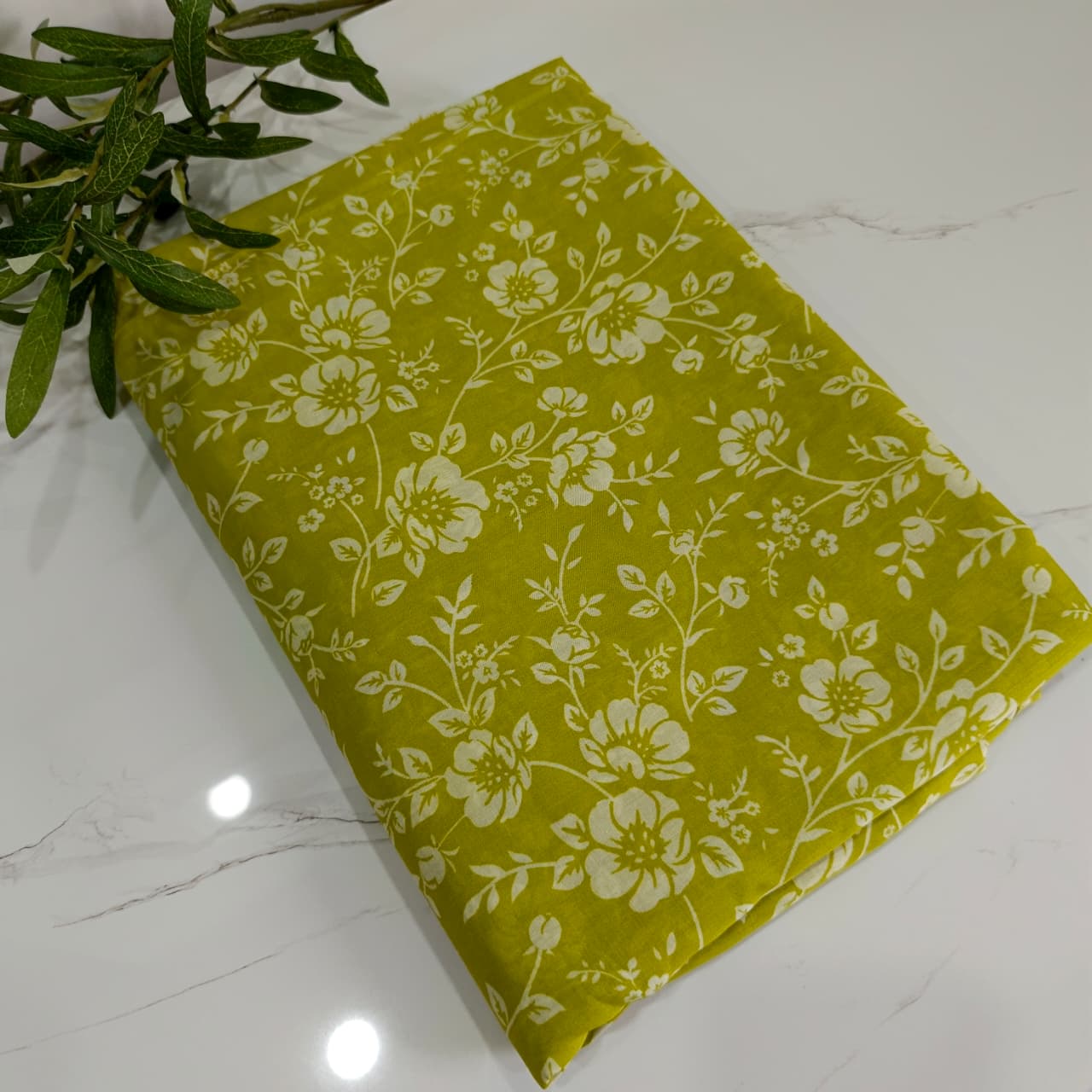 Premium Lawn 2 Piece Suit (Lime Green)