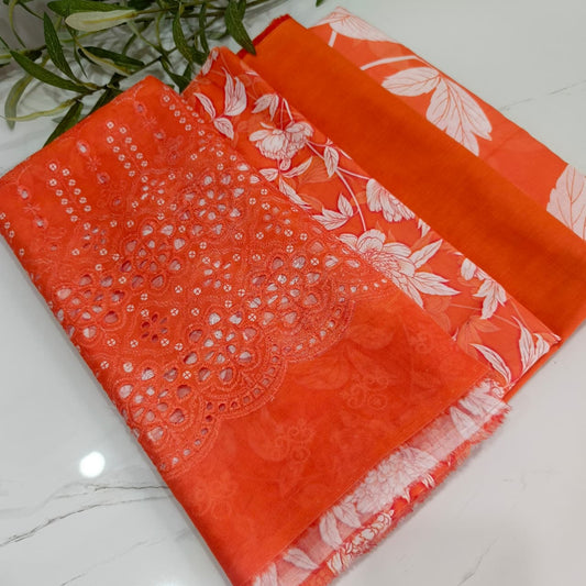 awn embroidered suit Pakistan
3 piece unstitched suit Pakistan