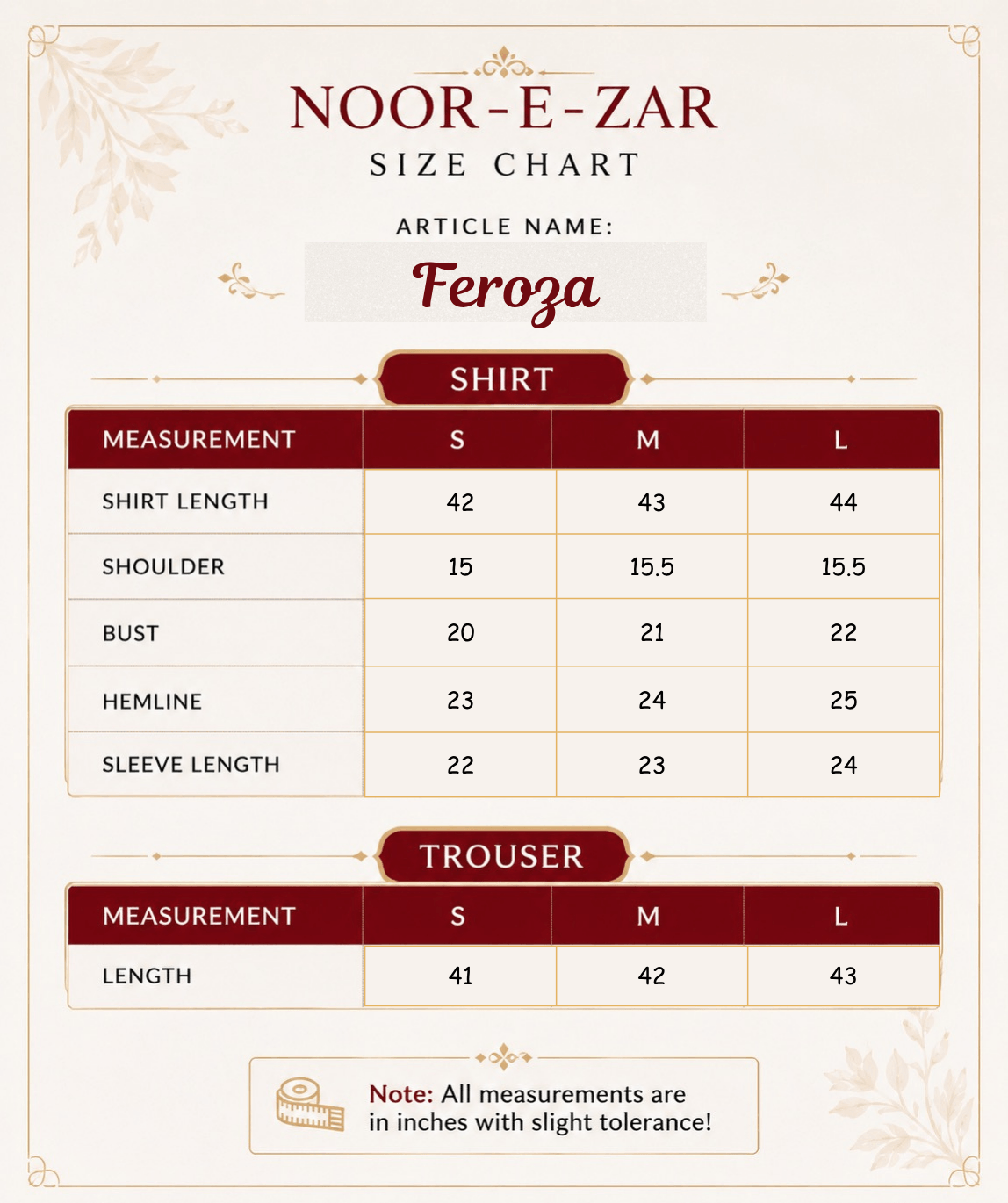 Zar - Feroza Premium Embroidered 3 Piece Suit | Festive Wear Pakistan