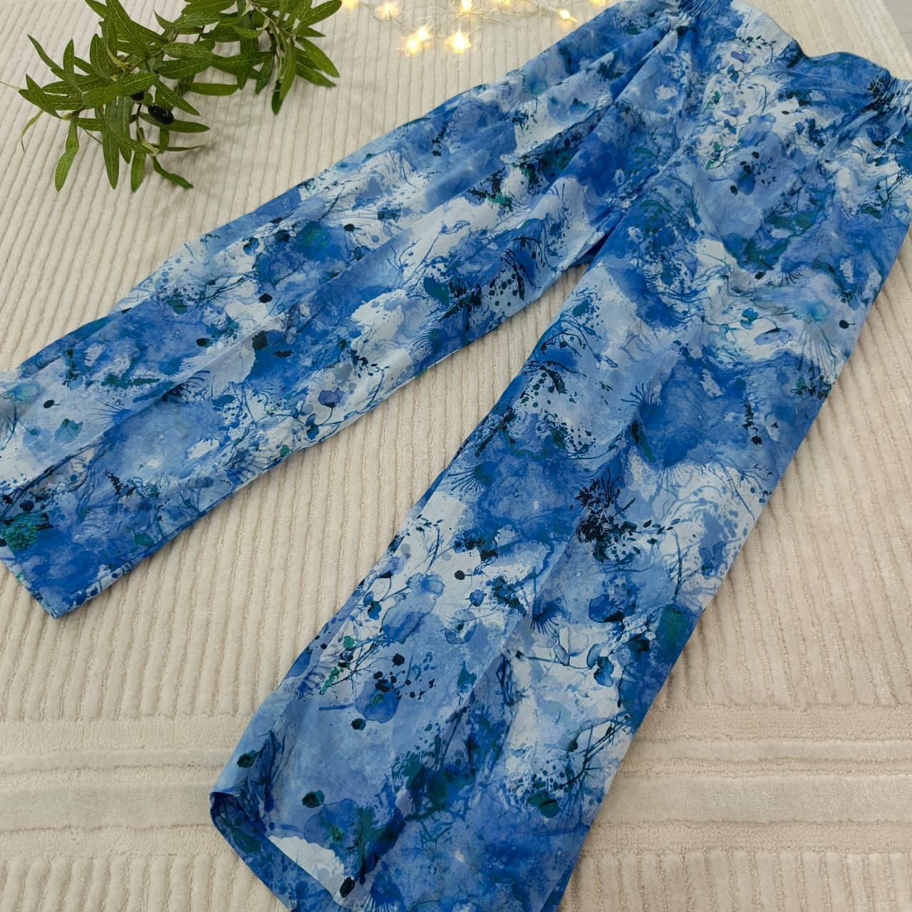 Zar - Falak Blue Printed Embroidered 2 Piece Lawn Suit for Women