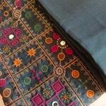 Embroidered Karandi 3-Piece Suit with Chiffon Dupatta - Image 3