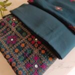 Embroidered Karandi 3-Piece Suit with Chiffon Dupatta - Image 2