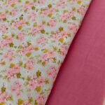 Imported Chicken Kari Lawn Shirt with Plain Trouser (Sky Blue Mauve Floral) - Image 2