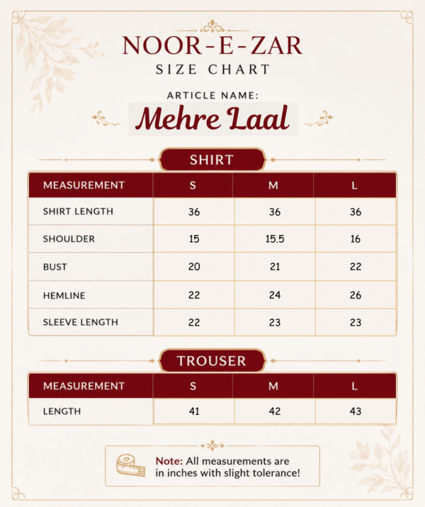 Zar - Mehre Laal Premium Embroidered 3 Piece Suit | Luxury Wedding & Festive Wear Pakistan - Image 7