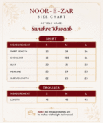 Zar - Sunehre Khwaab Premium Embroidered 3 Piece Suit | Luxury Wedding & Festive Wear Pakistan - Image 7