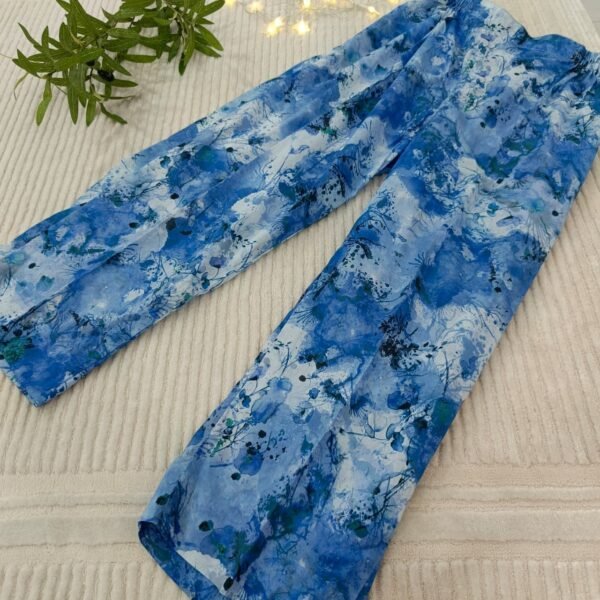 Zar - Falak Blue Printed Embroidered 2 Piece Lawn Suit for Women - Image 4