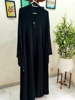 Black Heavy Work Abaya - Image 2
