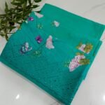 3 Piece Lawn Suit with Embroidered Dupatta – Unstitched Summer Lawn Dress (Green) - Image 2