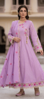 Zar Anarkali Frock Frock style Luxury premium Latest Cotton lawn designer boutique latest style 3 piece suit
