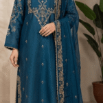 Zar - Zinc Kaftan Luxury Premium 3 piece suit Chiffon dupatta Latest design Stylish designer boutique latest style
