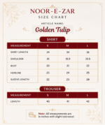 Golden Tulip Luxury Lawn Suit | Floral Printed 3 Piece Lawn Dress for Women - Image 5