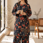 Midnight Floral Printed Lawn